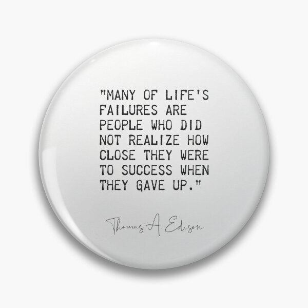 Item preview, Thomas Edison Great 5 designed and sold by Ariana Mila -  Awesome quotes.