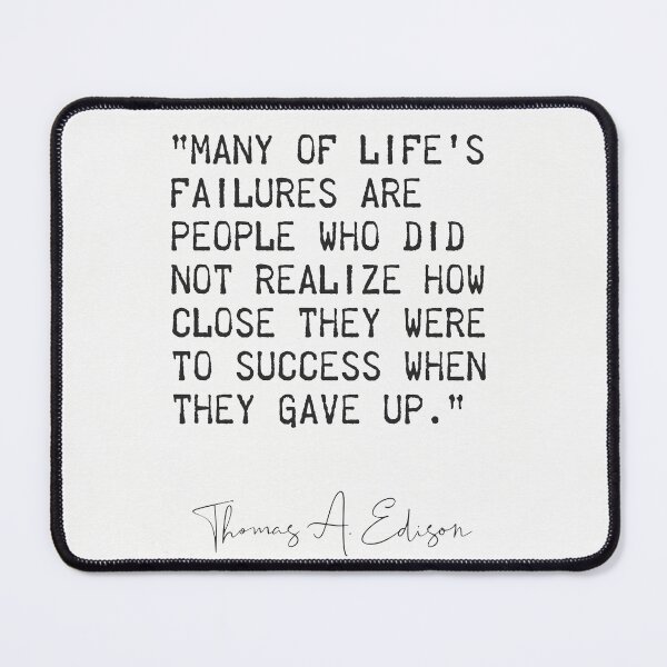 Item preview, Thomas Edison Great 5 designed and sold by Ariana Mila -  Awesome quotes.