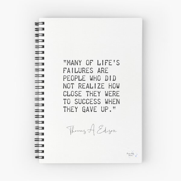 Item preview, Thomas Edison Great 5 designed and sold by Ariana Mila -  Awesome quotes.