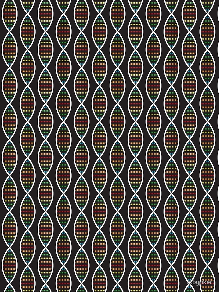 Rainbow DNA Strands by robyriker