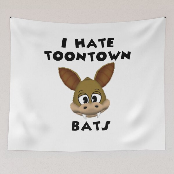 Item preview, I Hate Toontown Bats designed and sold by TooningAround.