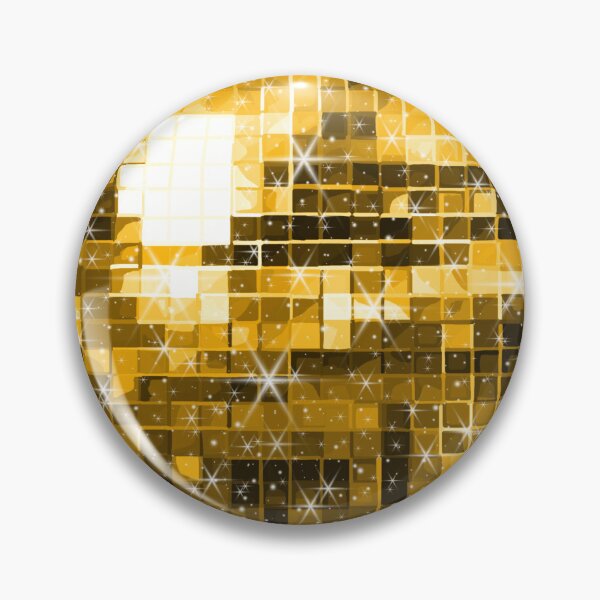 Item preview, Twinkle Yellow Gold Disco Ball Pattern  designed and sold by Deborah Camp.
