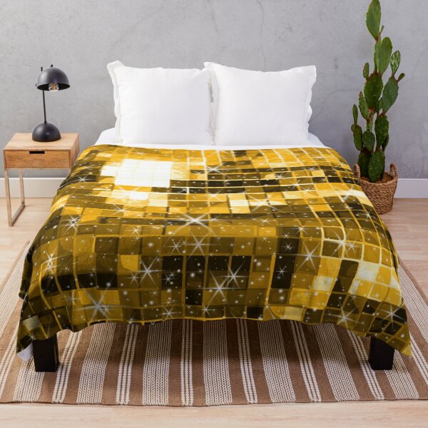 Item preview, Twinkle Yellow Gold Disco Ball Pattern  designed and sold by Deborah Camp.