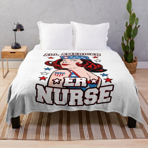 Item preview, All American ER Nurse 4th of July Patriotic USA Flag Nursing designed and sold by GrandeDuc.