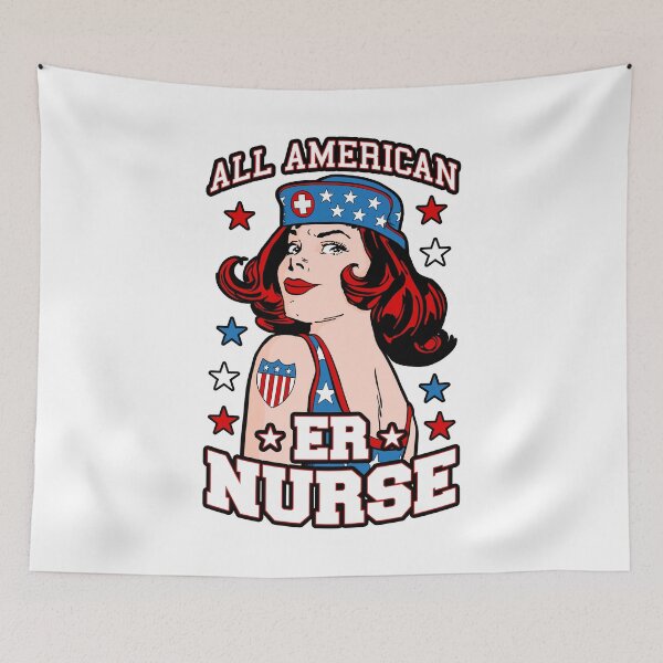Item preview, All American ER Nurse 4th of July Patriotic USA Flag Nursing designed and sold by GrandeDuc.