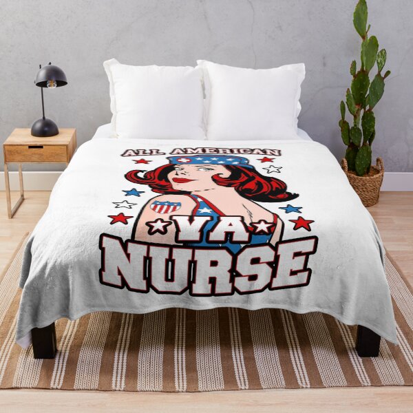 Item preview, All American VA Nurse 4th of July Patriotic USA Flag Nursing designed and sold by GrandeDuc.