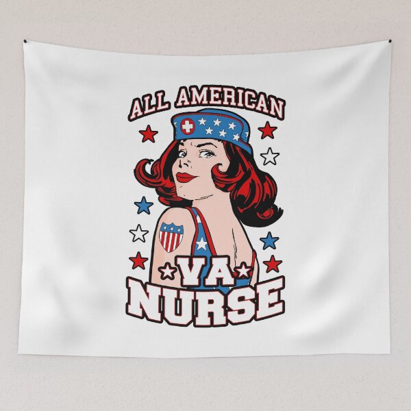 Item preview, All American VA Nurse 4th of July Patriotic USA Flag Nursing designed and sold by GrandeDuc.