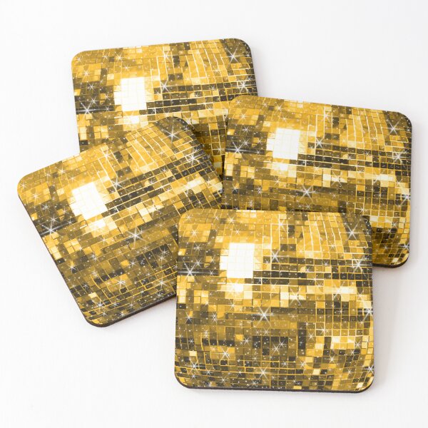 Item preview, Twinkle Yellow Gold Disco Ball Pattern  designed and sold by Deborah Camp.