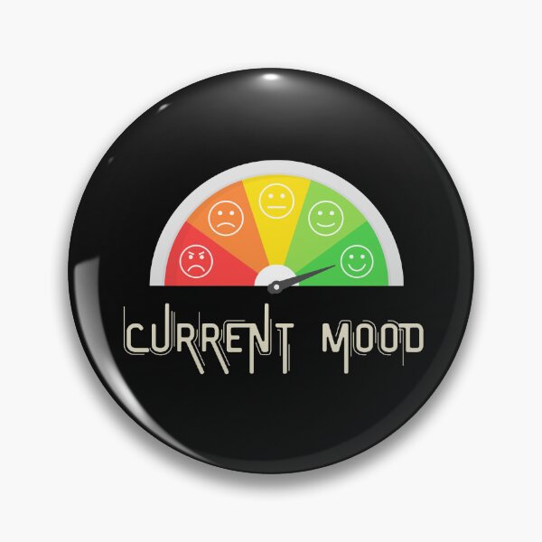Item preview, Current Mood with Emoji Meter and Cool Vintage Font. designed and sold by GEM STYLE.