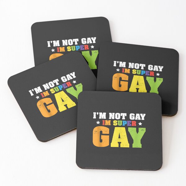 Item preview, I'm Not Gay I'm Super Gay Tank Top designed and sold by Corelli87.