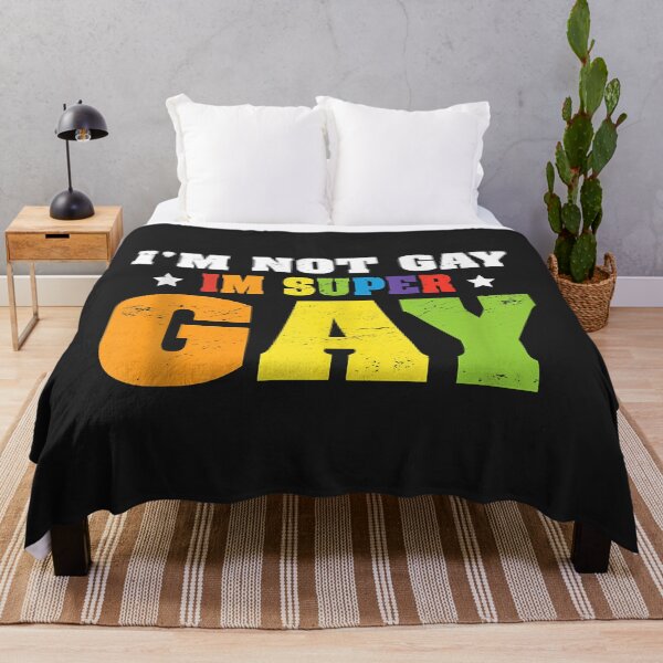 Item preview, I'm Not Gay I'm Super Gay Tank Top designed and sold by Corelli87.