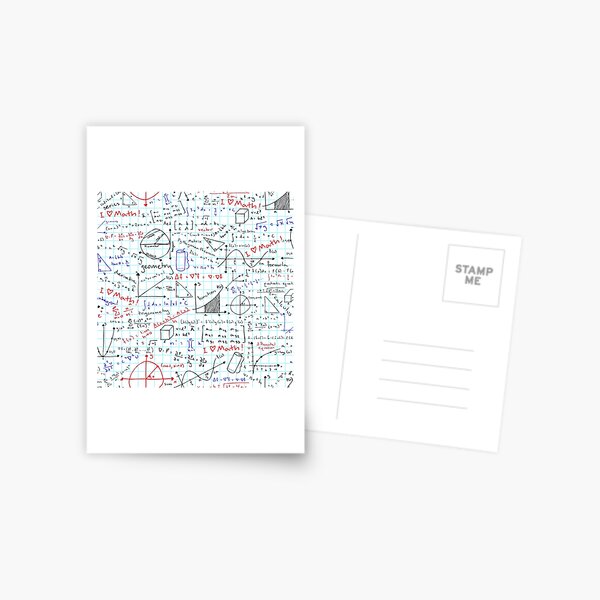 Math Homework Postcard