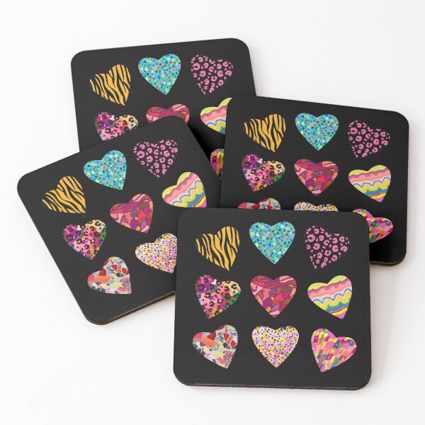 Item preview, Coloured hearts designed and sold by GasconyPassion.