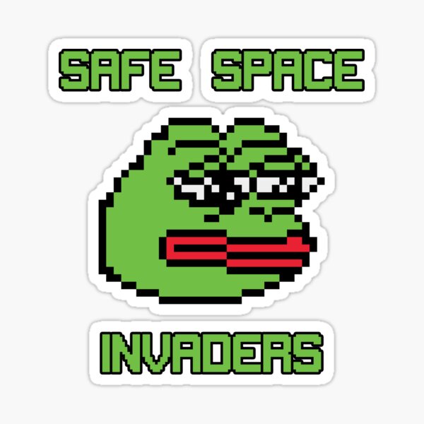 Safe Space Invaders Sticker