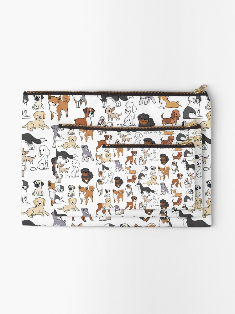 Alternate view of Dogs Zipper Pouch