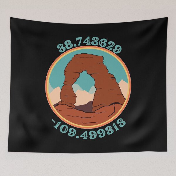 Item preview, Moab Utah Delicate Arch Coordinates designed and sold by PeachesMommy.