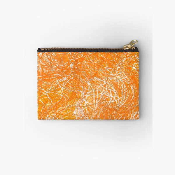 Item preview, Tangerine and white strings designed and sold by Diane Hunter Art.