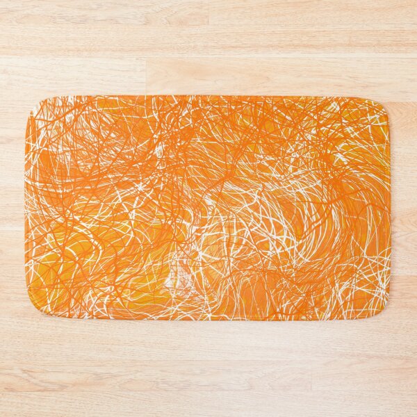 Item preview, Tangerine and white strings designed and sold by Diane Hunter Art.