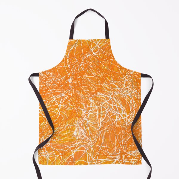 Item preview, Tangerine and white strings designed and sold by Diane Hunter Art.