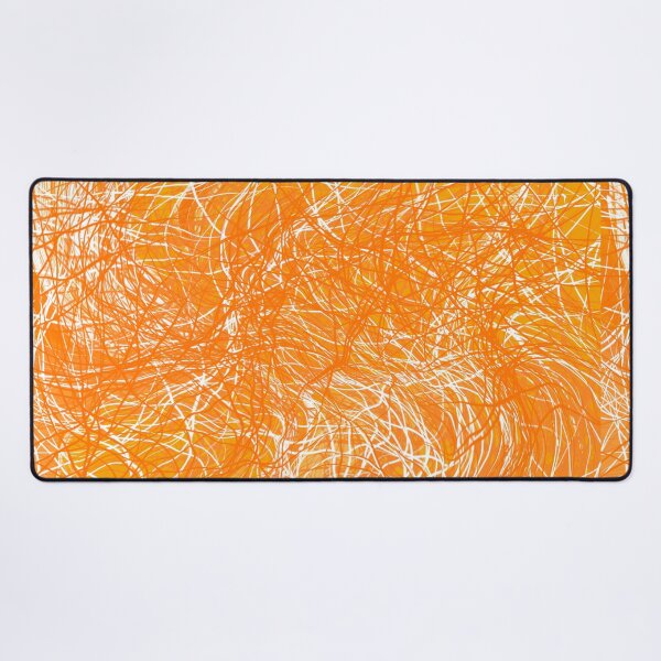 Item preview, Tangerine and white strings designed and sold by Diane Hunter Art.