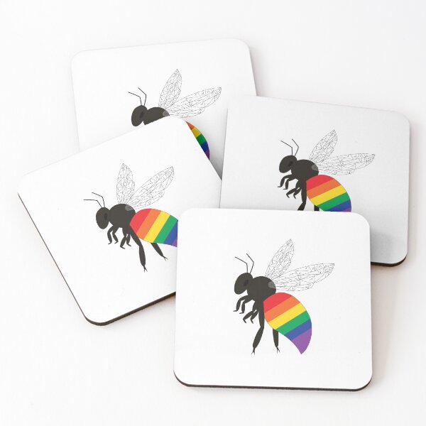 Item preview, pride bee LGBTQ+ flag designed and sold by Springtrap164.
