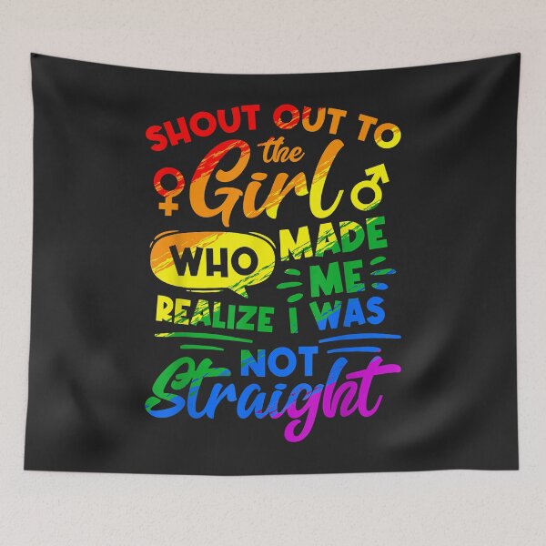 Item preview, Lesbian Gay LGBT Pride Shout Out To The Girl Funny Couple designed and sold by Corelli87.
