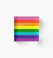 RAINBOWS ARE THE BEST Acrylic Block