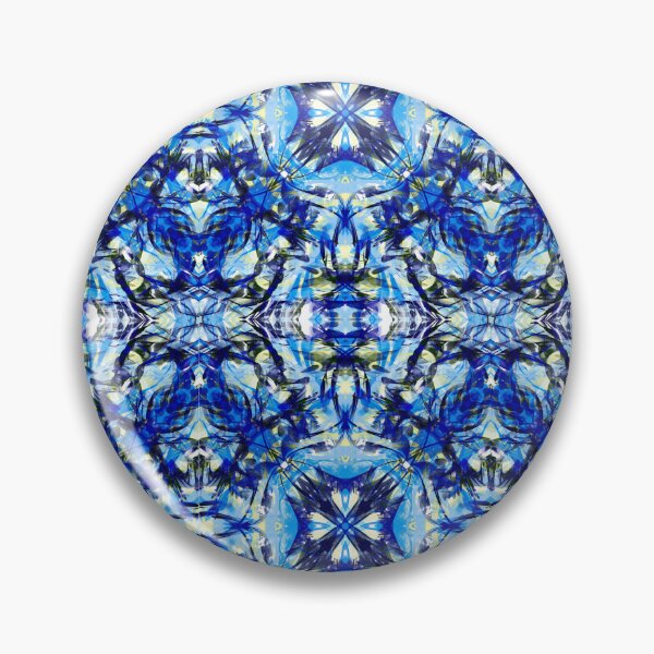 Item preview, Blue mosaic tile abstract pattern  designed and sold by Diane Hunter Art.