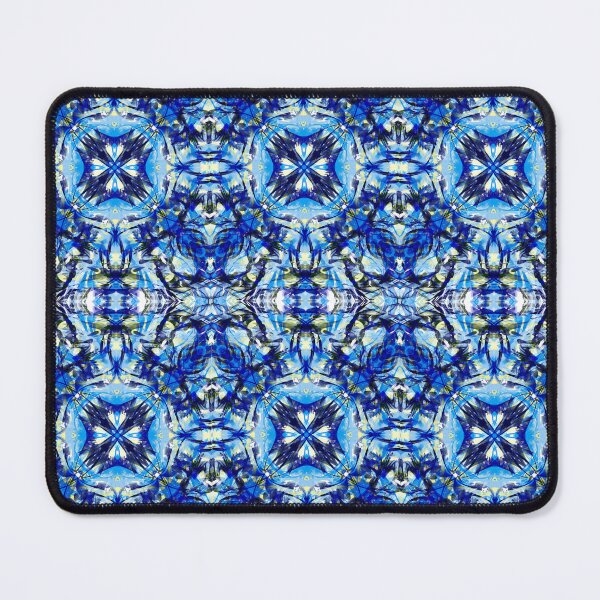 Item preview, Blue mosaic tile abstract pattern designed and sold by Diane Hunter Art.