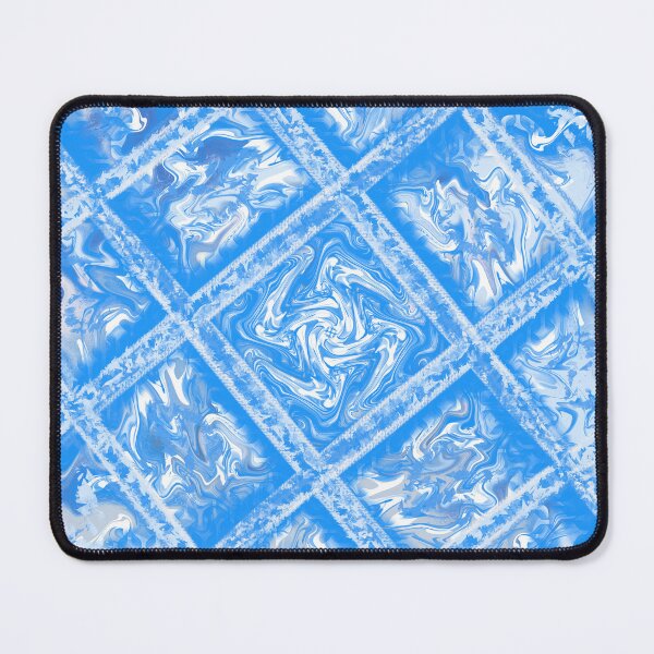 Item preview, Blue and white diamond swirl pattern designed and sold by Diane Hunter Art.