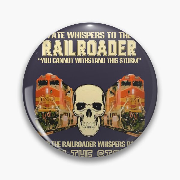 Item preview, Skull Fate Whispers To The Bnsf Railroader You Cannot Withstand The Storm And The Railroad Back I Am The Storm  designed and sold by Amariiu13.