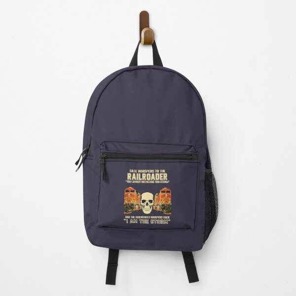 Item preview, Skull Fate Whispers To The Bnsf Railroader You Cannot Withstand The Storm And The Railroad Back I Am The Storm designed and sold by Amariiu13.
