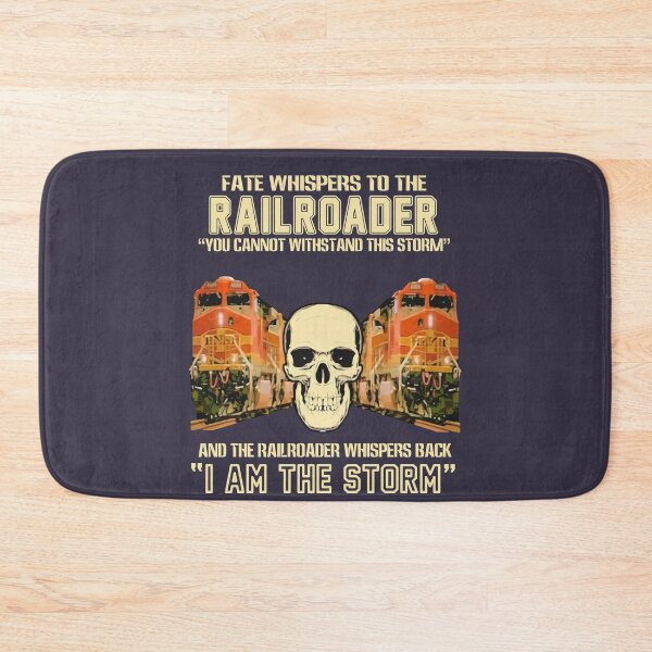 Item preview, Skull Fate Whispers To The Bnsf Railroader You Cannot Withstand The Storm And The Railroad Back I Am The Storm  designed and sold by Amariiu13.