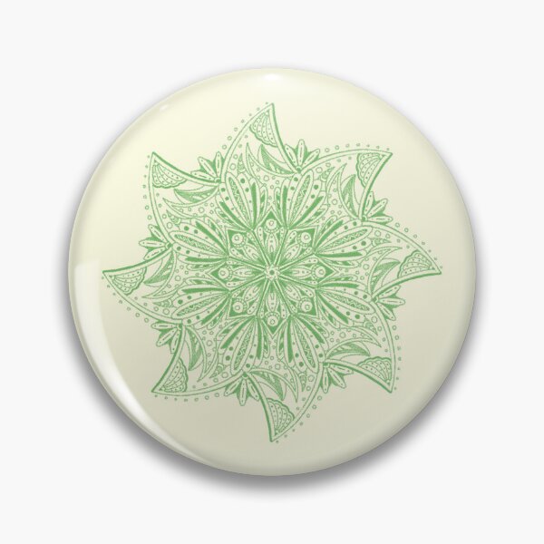 Item preview, green line art flower designed and sold by Fransyn.