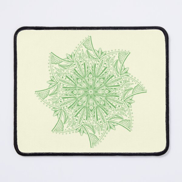 Item preview, green line art flower designed and sold by Fransyn.