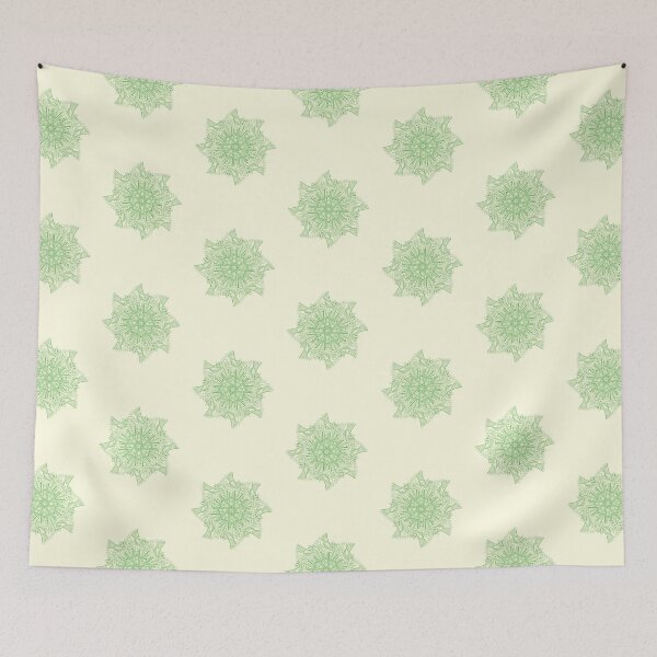Item preview, green line art flower designed and sold by Fransyn.