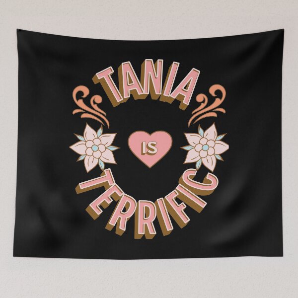 Item preview, Tania is Terrific - First Names - Birthday Gifts - Alliteration Fans designed and sold by epicthoughts.