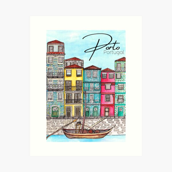 Ribeira Porto Kunstdruck