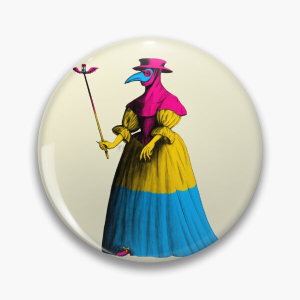 Item preview, Lady Plague Doctor (pansexual pride flag) designed and sold by Alex Tal.