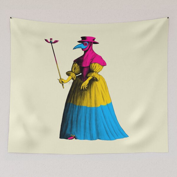 Item preview, Lady Plague Doctor (pansexual pride flag) designed and sold by Alex Tal.