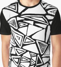 Triangle Brush Patterns (Inverted) Graphic T-Shirt