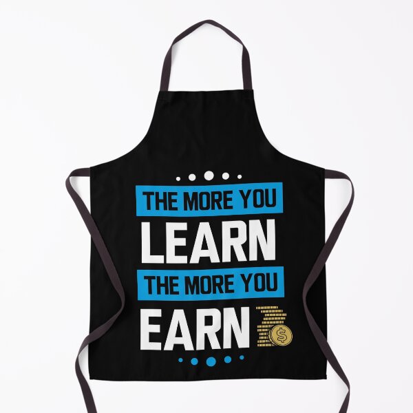 Item preview, The more you learn the more you earn - v3 (White and Blue) designed and sold by ResuWreck.