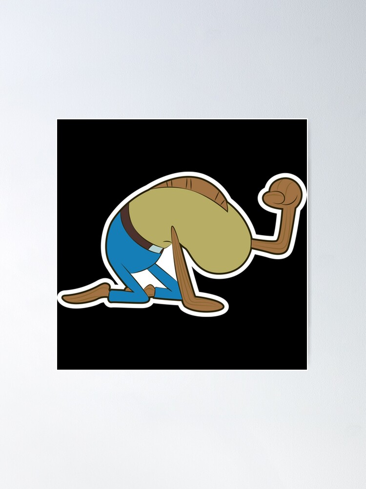 SpongeBob Upset Fish Meme Sticker - Sticker Mania