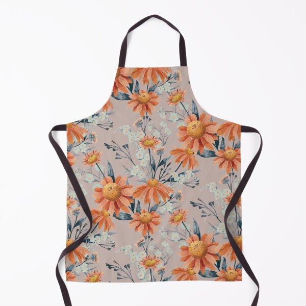 Item preview, Wild Flowers Daisy Nude Colors Pastels and Grey Colors designed and sold by Lady Bruniere.