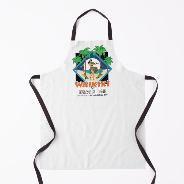 Item preview, Waikiki Beach Bar with Hula Girl and Moon designed and sold by Frank Schuster.