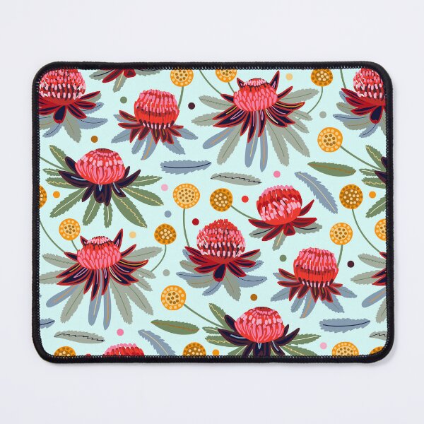 Item preview, Waratahs and Craspedia (Mint)  designed and sold by TigaTiga.