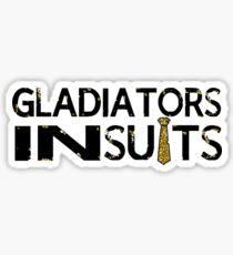 Gladiators in Suits Sticker