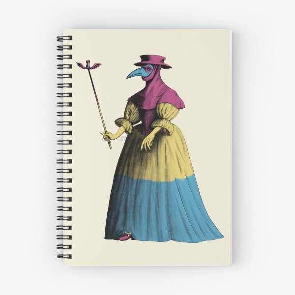 Item preview, Antique Lady Plague Doctor (pansexual pride flag) designed and sold by Alex Tal.