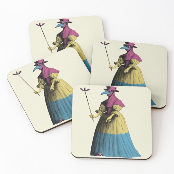 Item preview, Antique Lady Plague Doctor (pansexual pride flag) designed and sold by Alex Tal.
