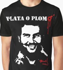Pablo Escobar "Plata o Plomo" Graphic T-Shirt